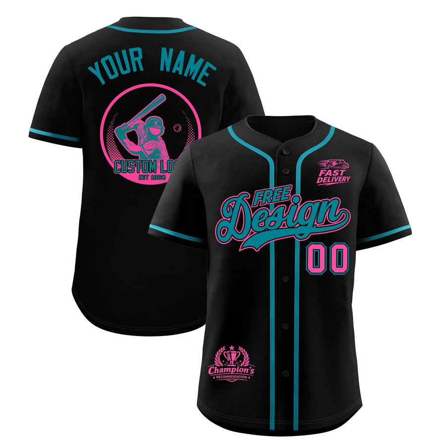 Custom Black Teal Classic Style Baseball Jersey Stitched Sports Uniform Personalized For Teams | BuyFootballJersey