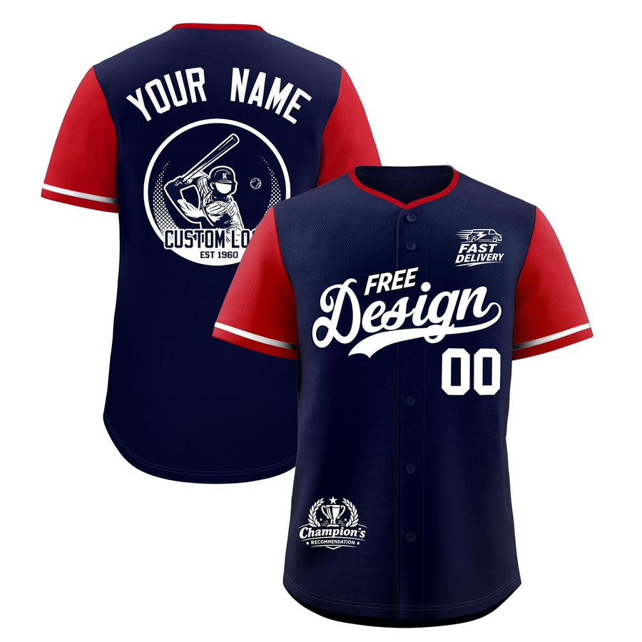 Custom Navy White Classic Style Baseball Jersey Stitched Sports Uniform Personalized For Teams | BuyFootballJersey