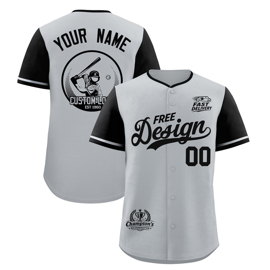 Custom Gray Black Classic Style Baseball Jersey Stitched Sports Uniform Personalized For Teams | BuyFootballJersey