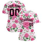 Custom White Black Breast Cancer Awareness Month Pink Ribbon Baseball Jersey for Women | BuyFootballJersey