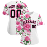Custom White Black Breast Cancer Awareness Month Pink Ribbon Baseball Jersey for Women | BuyFootballJersey