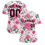 Custom White Black Breast Cancer Awareness Month Pink Ribbon Baseball Jersey for Women | BuyFootballJersey