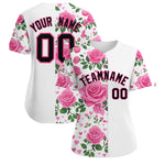 Custom White Black Breast Cancer Awareness Month Pink Ribbon Baseball Jersey for Women | BuyFootballJersey