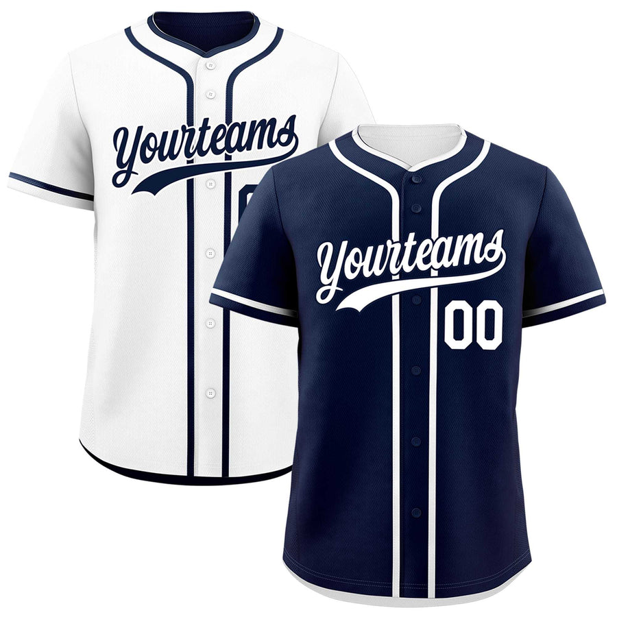 Custom White Reversible Baseball Jersey Classic Style For Youth Team Design Service | BuyFootballJersey