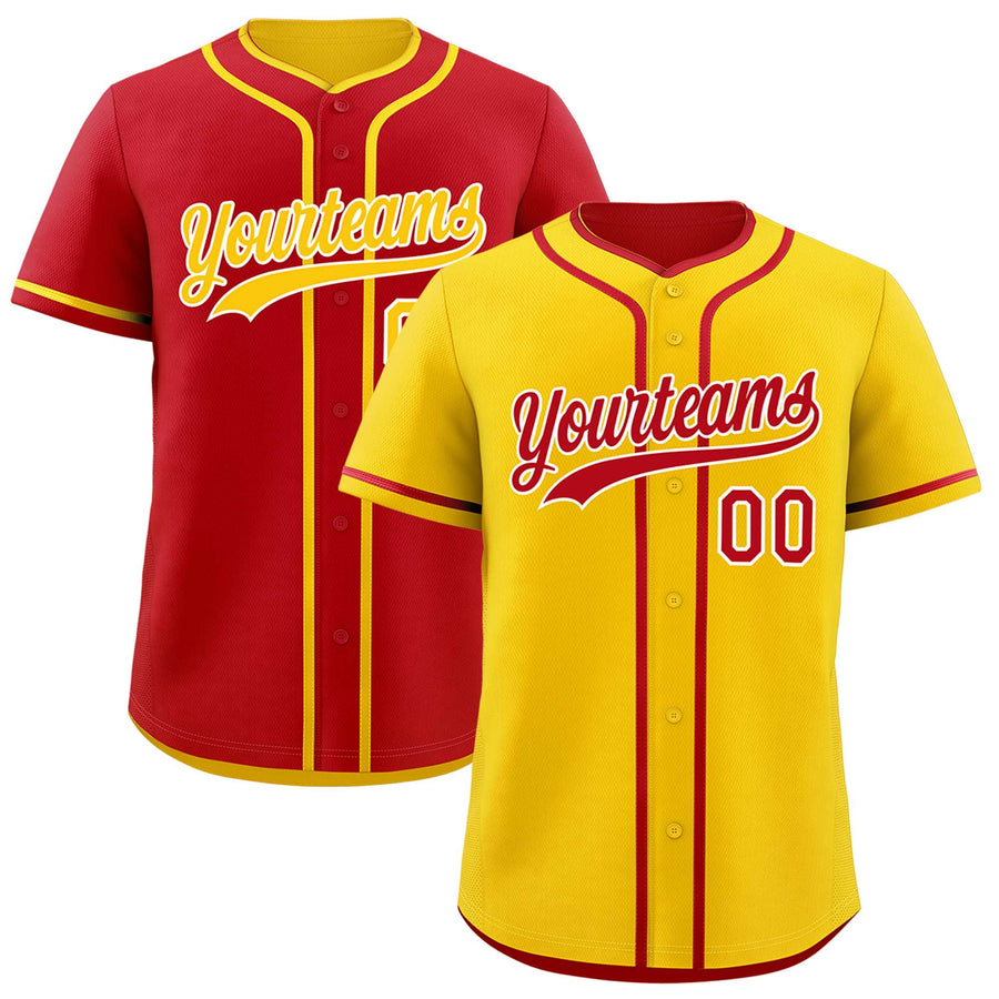Custom Red White Reversible Baseball Jersey Classic Style For Youth Team Design Service | BuyFootballJersey