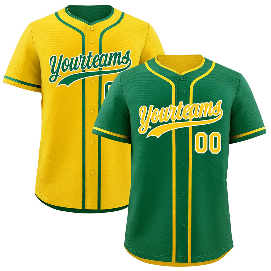 Custom Gold White Reversible Baseball Jersey Classic Style For Youth Team Design Service | BuyFootballJersey