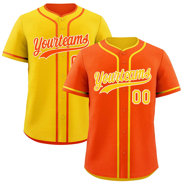Custom Gold White Reversible Baseball Jersey Classic Style Add Team Name & Player Number Moisture-Wicking | BuyFootballJersey