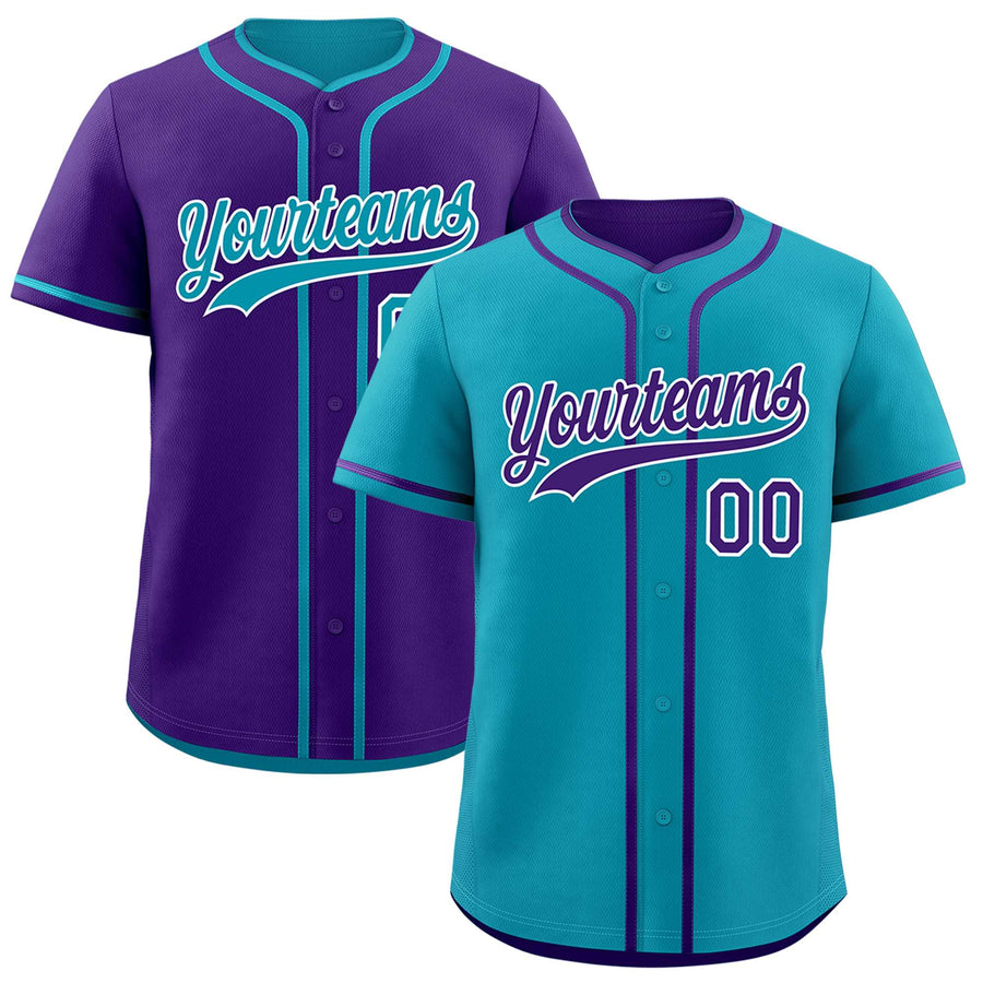 Custom Purple White Reversible Baseball Jersey Classic Style For Youth Team Design Service | BuyFootballJersey
