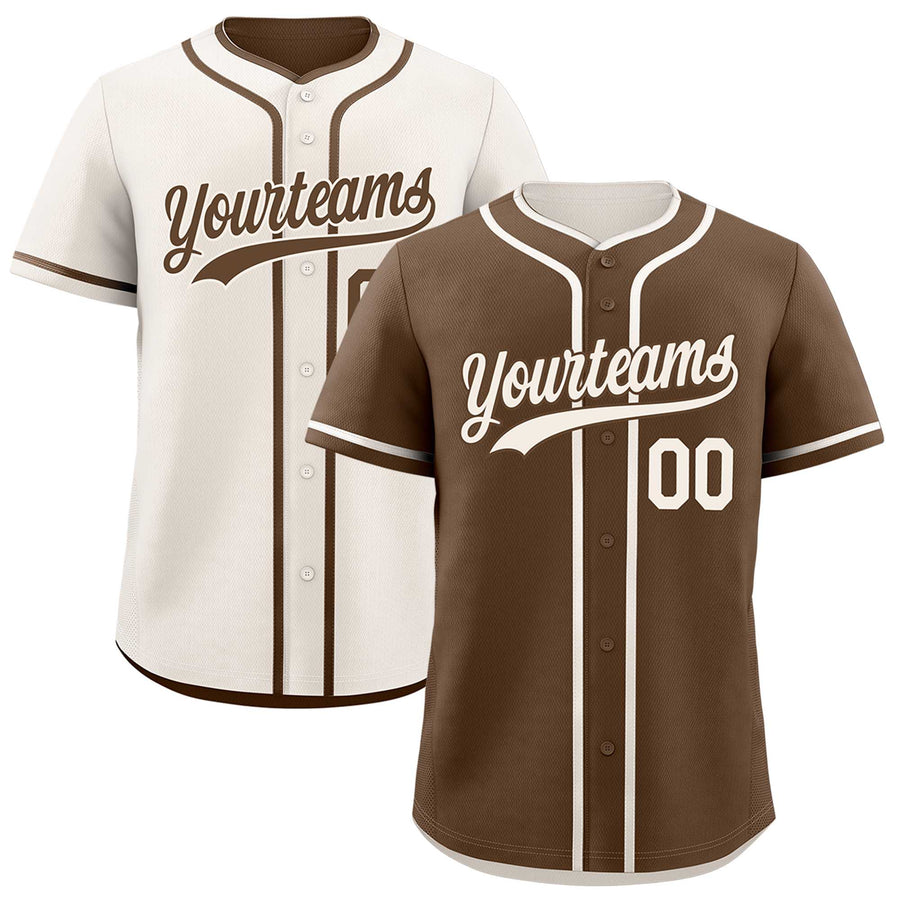 Custom Cream Reversible Baseball Jersey Classic Style For Youth Team Design Service | BuyFootballJersey