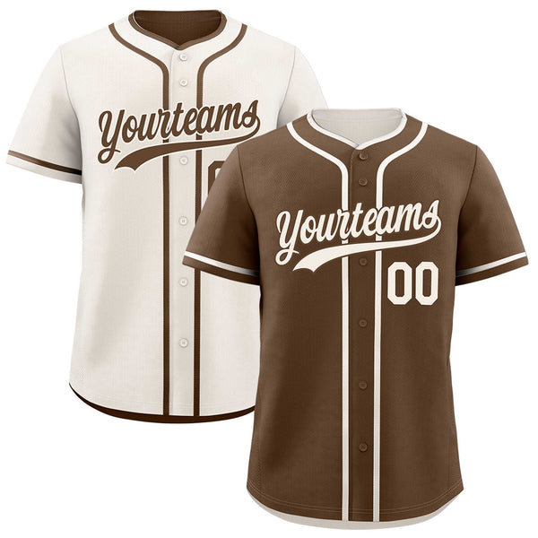Custom Cream Reversible Baseball Jersey Classic Style For Youth Team Design Service | BuyFootballJersey