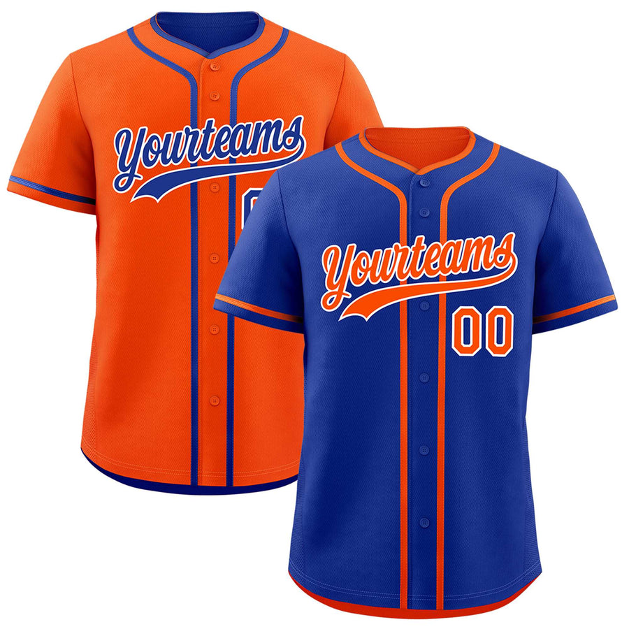 Custom Orange White Reversible Baseball Jersey Classic Style For Youth Team Design Service | BuyFootballJersey