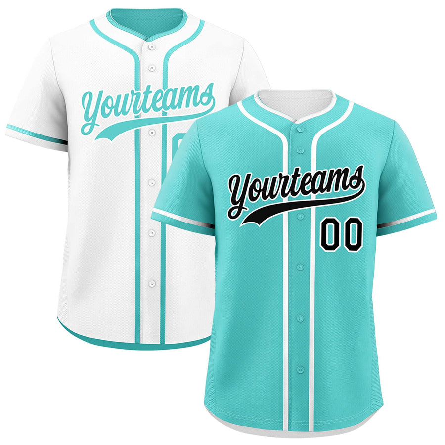 Custom Black White Reversible Baseball Jersey Classic Style Add Team Name & Player Number Moisture-Wicking | BuyFootballJersey