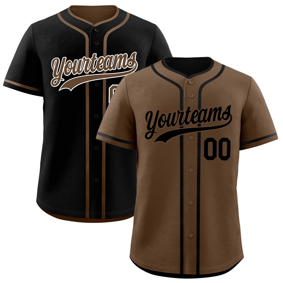Custom Black White Reversible Baseball Jersey Classic Style Add Team Name & Player Number Moisture-Wicking | BuyFootballJersey