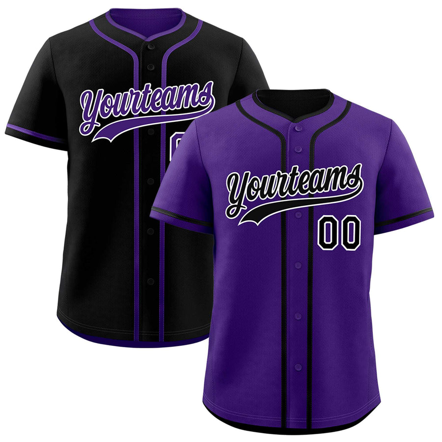 Custom Black White Reversible Baseball Jersey Classic Style For Youth Team Design Service | BuyFootballJersey
