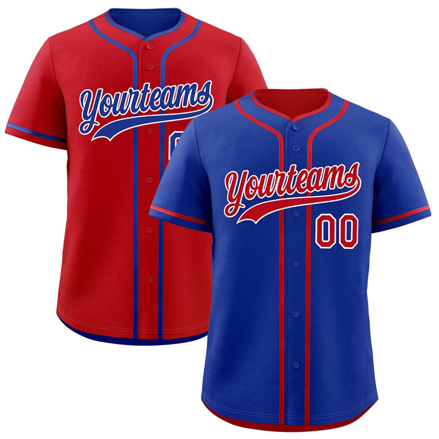 Custom Red White Reversible Baseball Jersey Classic Style Add Team Name & Player Number Moisture-Wicking | BuyFootballJersey