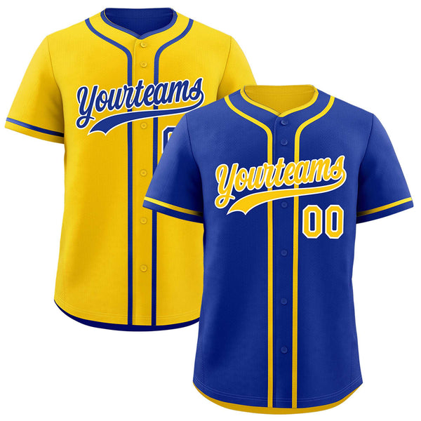 Custom Gold White Reversible Baseball Jersey Classic Style For Youth Team Design Service | BuyFootballJersey