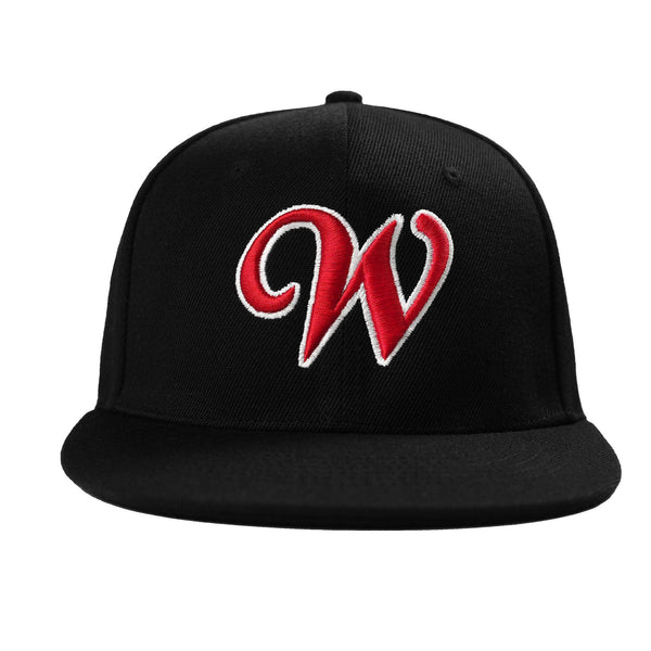 Custom White 3D Puff Embroidery Flat Embroidery Flat Eaves Sport Baseball Cap Design for Men/Women/Youth | BuyFootballJersey