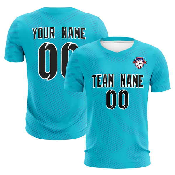 Custom Sky Blue Royal Training Uniform For Men Soccer Sets Jersey | BuyFootballJersey