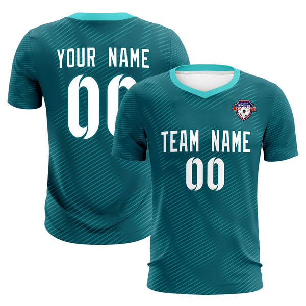 Custom Aqua Aqua Training Uniform For Men Soccer Sets Jersey | BuyFootballJersey