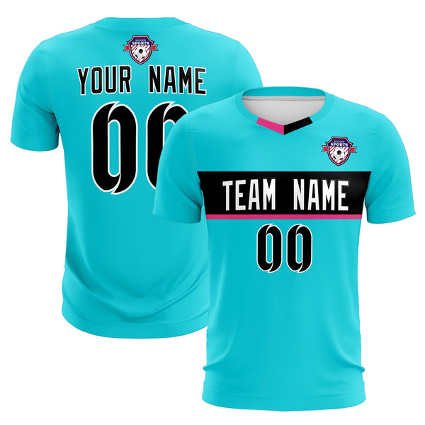 Custom Sky Blue Classic Sports Sets Soccer Shirt Jersey | BuyFootballJersey
