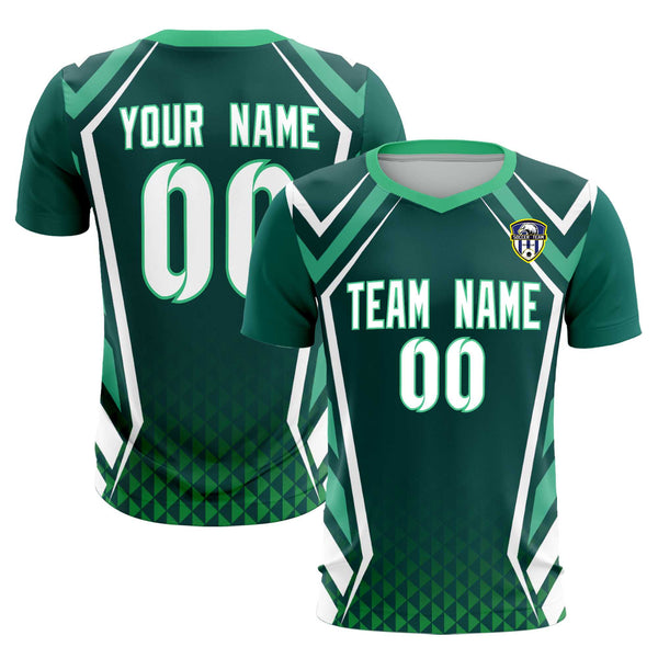 Custom Aqua Abstract Breathable Soccer Tops/Sets Jersey | BuyFootballJersey