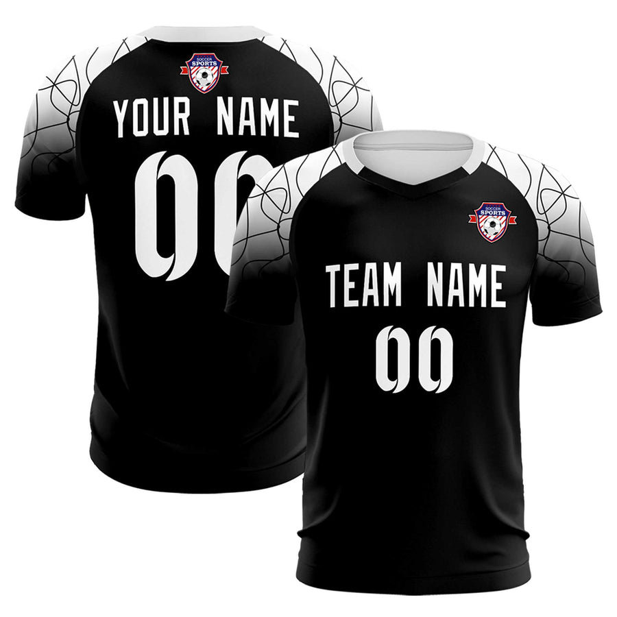 Custom Black Classic Soccer Training Sets Jersey For Adults/Kids | BuyFootballJersey