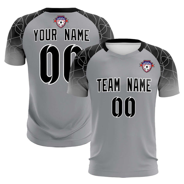 Custom Silver Classic Soccer Training Sets Jersey For Adults/Kids | BuyFootballJersey