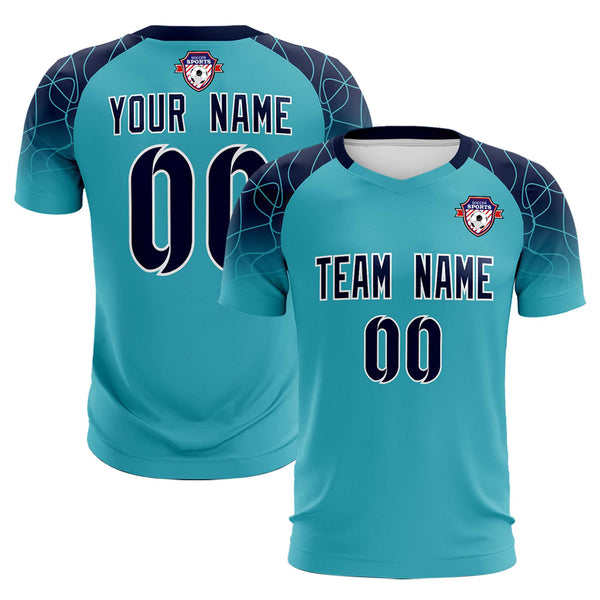 Custom Sky Blue Classic Soccer Training Sets Jersey For Adults/Kids | BuyFootballJersey