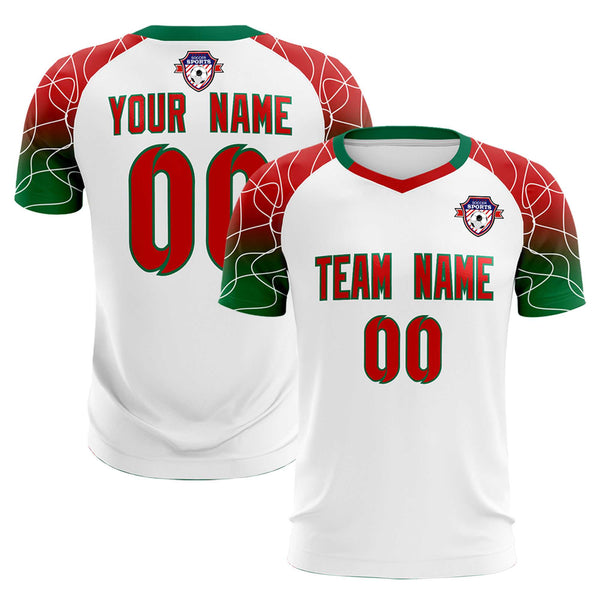 Custom White Classic Soccer Training Sets Jersey For Adults/Kids | BuyFootballJersey
