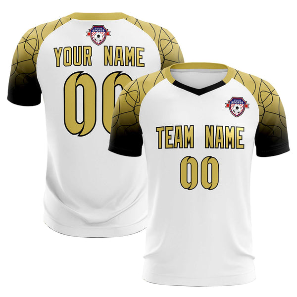 Custom White Classic Soccer Training Sets Jersey For Adults/Kids | BuyFootballJersey
