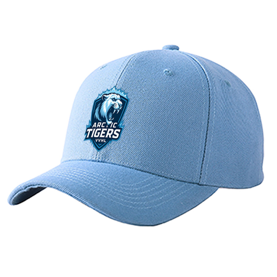 Custom VVHL Powder Blue S9-Arctic-Tigers 3D Puff Embroidery Flat Embroidery Baseball Cap | BuyFootballJersey