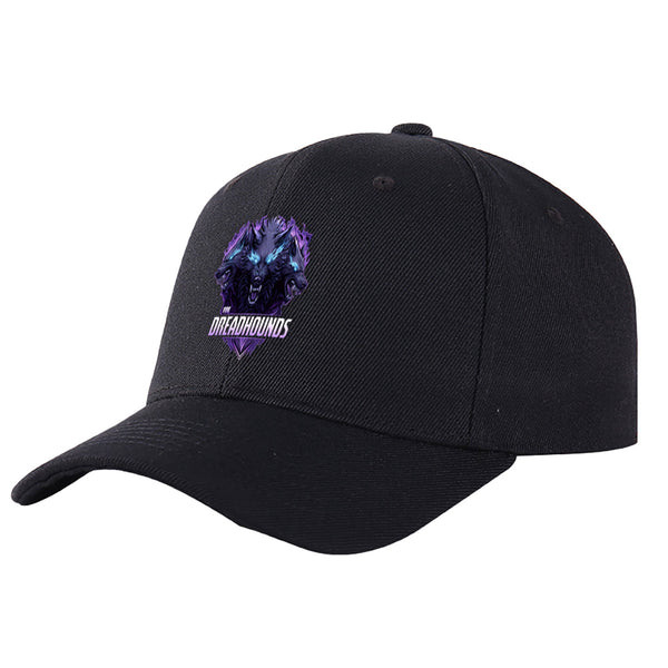Custom VVHL Black S9-Dreadhounds 3D Puff Embroidery Flat Embroidery Baseball Cap | BuyFootballJersey