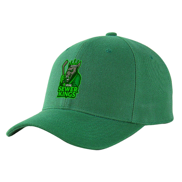 Custom VVHL Green S9-Sewer-Kings 3D Puff Embroidery Flat Embroidery Baseball Cap | BuyFootballJersey