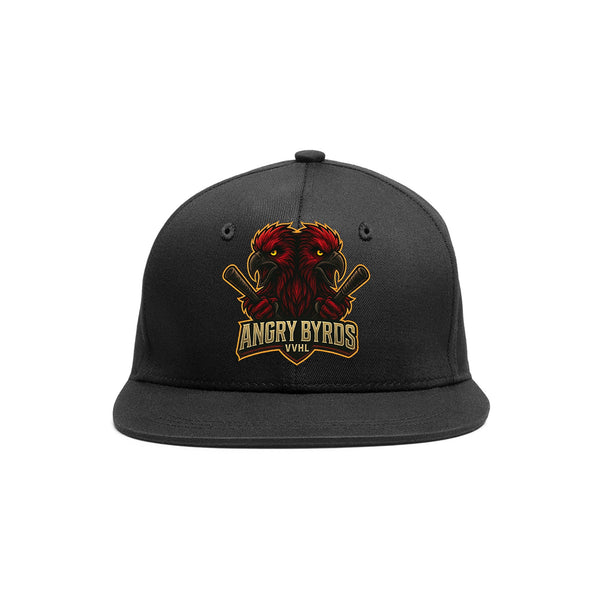 Custom VVHL Black S7-Angry-Byrds-2 3D Puff Embroidery Flat Embroidery Baseball Cap | BuyFootballJersey