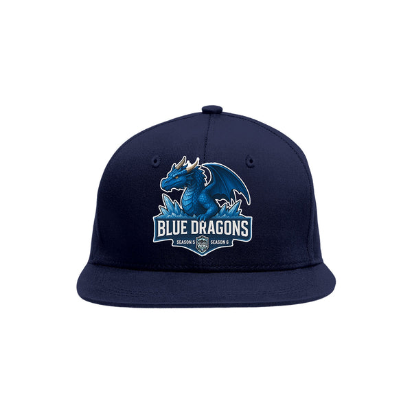Custom VVHL Navy S7-blue-dragons 3D Puff Embroidery Flat Embroidery Baseball Cap | BuyFootballJersey