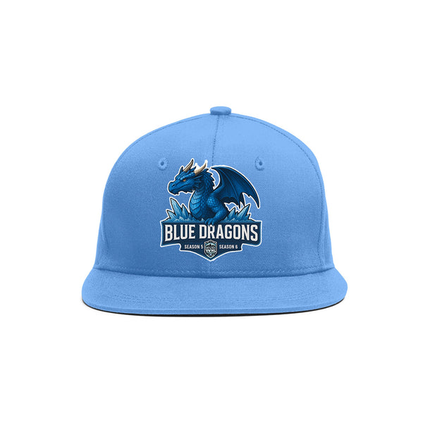 Custom VVHL Light Blue S7-blue-dragons-1 3D Puff Embroidery Flat Embroidery Baseball Cap | BuyFootballJersey