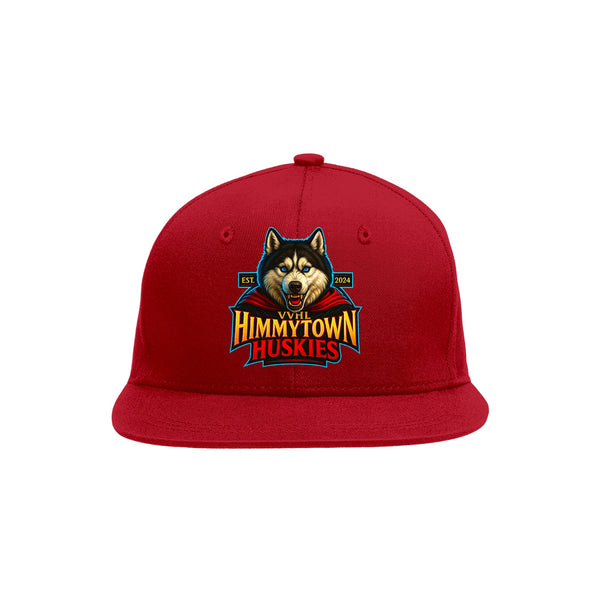 Custom VVHL Red S7-Himmytown-huskies-1 3D Puff Embroidery Flat Embroidery Baseball Cap | BuyFootballJersey