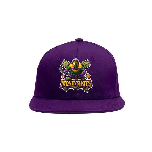Custom VVHL Purple S7-Portage-Moneyshots-1 3D Puff Embroidery Flat Embroidery Baseball Cap | BuyFootballJersey