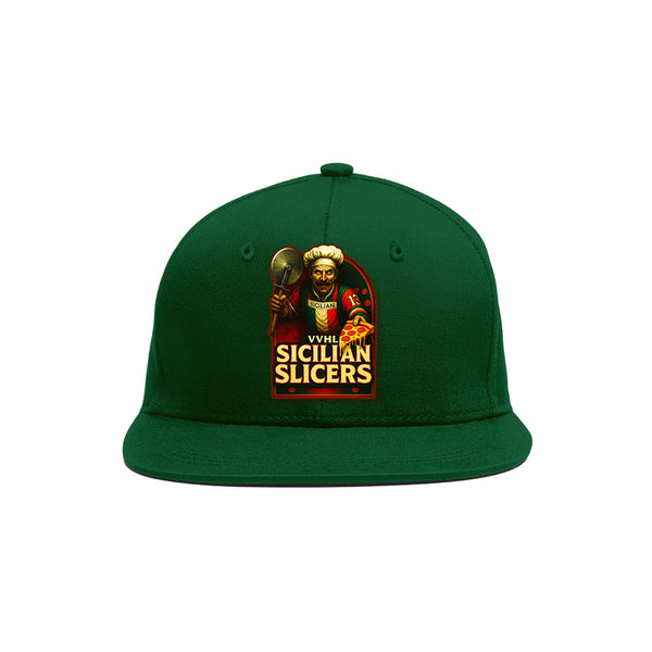 Custom VVHL Green S9-Sicilian-Slicers 3D Puff Embroidery Flat Embroidery Baseball Cap | BuyFootballJersey