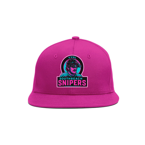 Custom VVHL Pink S7-Southbeach-snipers-1 3D Puff Embroidery Flat Embroidery Baseball Cap | BuyFootballJersey