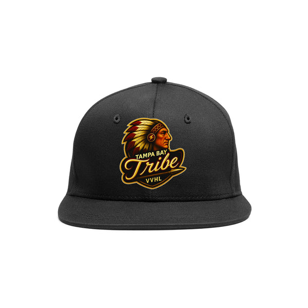 Custom VVHL Black S7-Tampa-bay-tribe-1 3D Puff Embroidery Flat Embroidery Baseball Cap | BuyFootballJersey