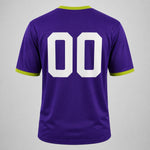 Unofficial Custom Mesh Fan Jersey – Indigo / Lime – Personalized Name, Number & Logo – Not Licensed