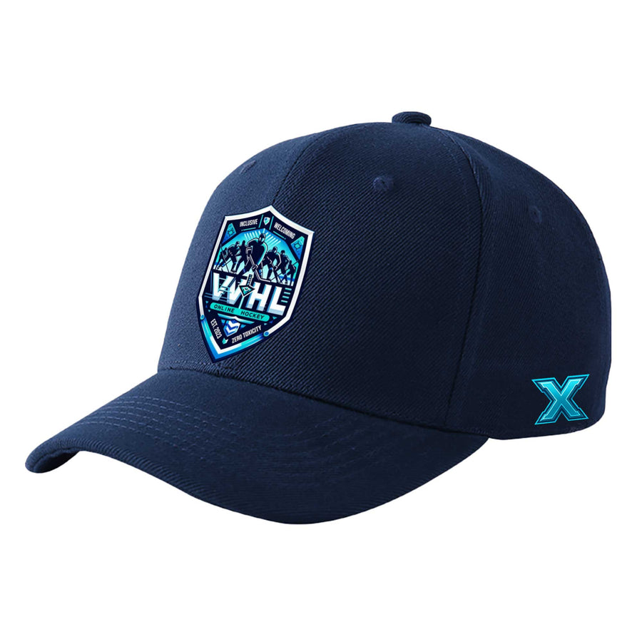 Custom VVHL S10 Season X Navy 3D Puff Embroidery Flat Embroidery Baseball Cap | BuyFootballJersey