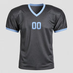 Unofficial Custom Mesh Fan Jersey – Charcoal / Ice – Personalized Name, Number & Logo – Not Licensed
