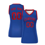 Custom Royal Red Women Basketball Jersey Sequined Dress | BuyFootballJersey