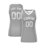 Custom Silver White Women Basketball Jersey Sequined Dress | BuyFootballJersey