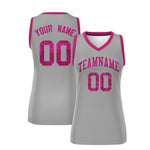 Custom Silver Pink Women Basketball Jersey Sequined Dress | BuyFootballJersey