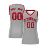 Custom Silver Red Women Basketball Jersey Sequined Dress | BuyFootballJersey