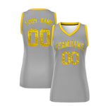 Custom Silver Gold Women Basketball Jersey Sequined Dress | BuyFootballJersey