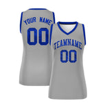 Custom Silver Royal Women Basketball Jersey Sequined Dress | BuyFootballJersey
